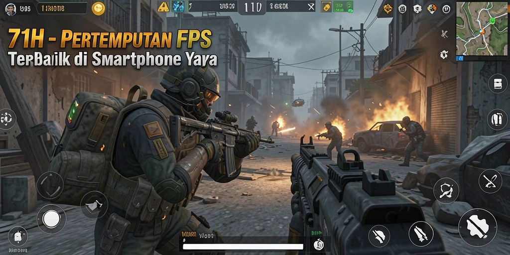 Tangkapan layar 71H menampilkan aksi intens dalam pertempuran FPS.