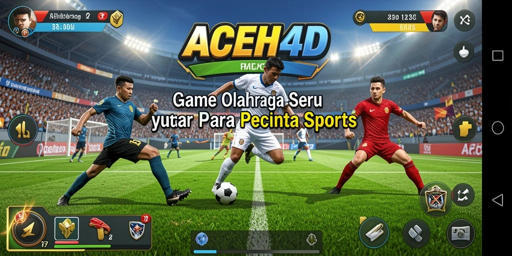 Screenshot gameplay ACEH4D dengan aksi olahraga yang seru.