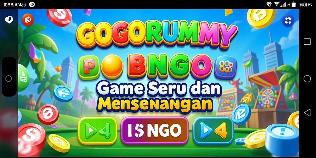 Screenshot utama GOGORUMMY menampilkan gameplay seru Bingo.