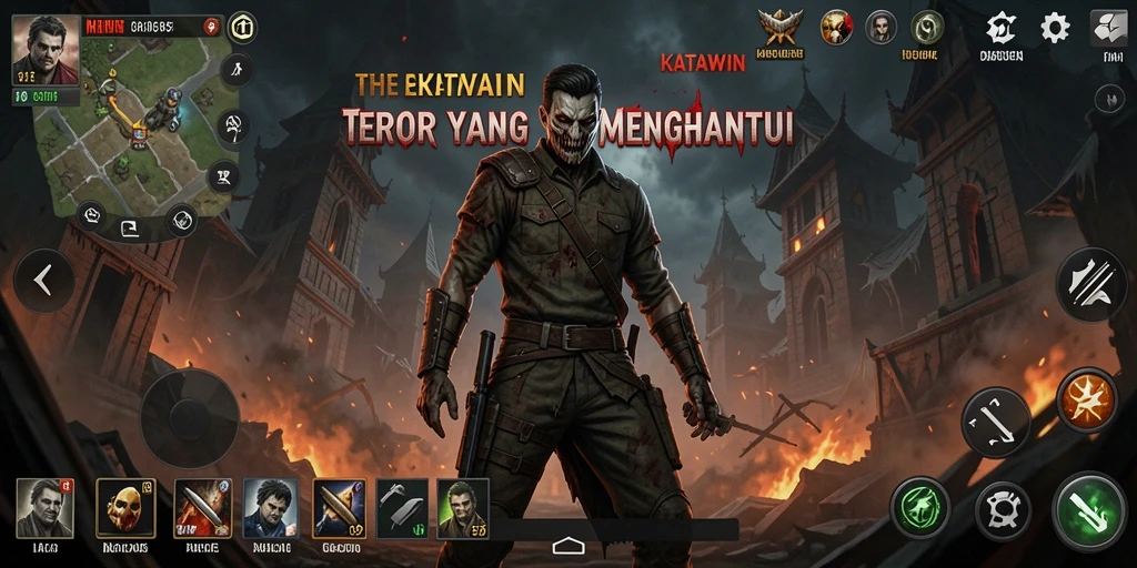 Gameplay mencekam dalam KATAWIN dengan suasana yang menegangkan.