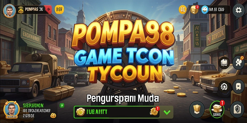 Tampilan gameplay seru POMPA88 dengan berbagai fitur Tycoon.