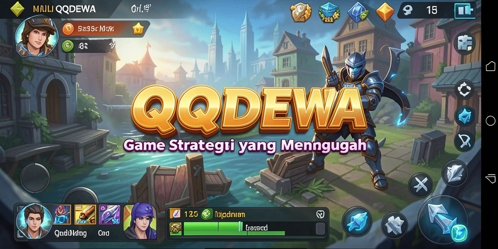Screenshot gameplay QQDEWA menampilkan aksi strategi yang seru.