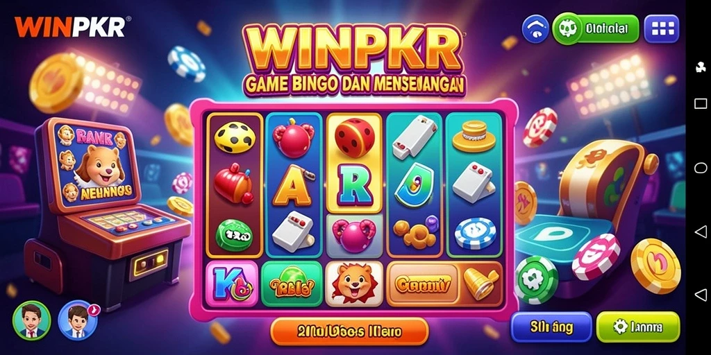 Tangkapan layar gameplay seru WINPKR dengan suasana Bingo yang mendebarkan.