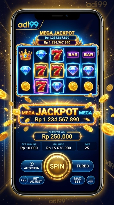 Pengguna sedang menelusuri aplikasi di platform adi99.